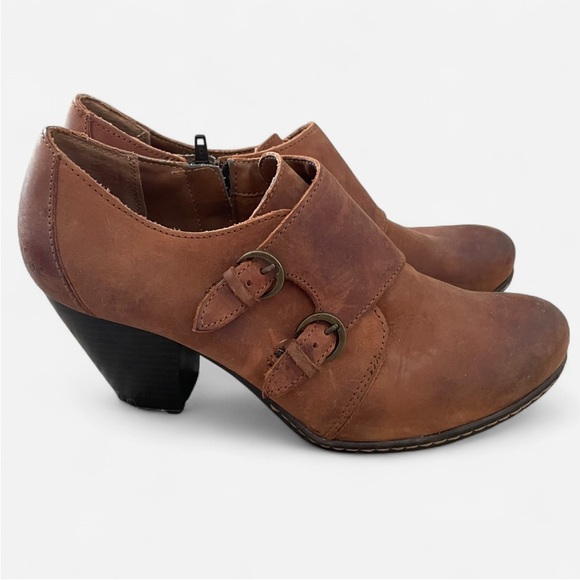 BOC Born Concepts Cathleen Double Strap Monk Heeled Ankle Boots - Picture 3 of 8